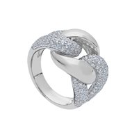 Ring Gogo Woman in Silver Cubic Zirconia 288450M16